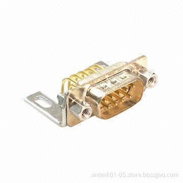 Machined Contact D-sub Connector, Right Angle, Female or Male Type